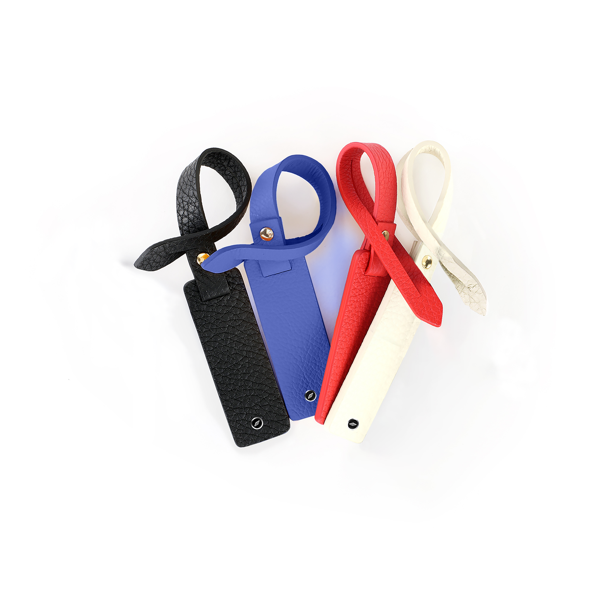 leather luggage tag by Gilbano